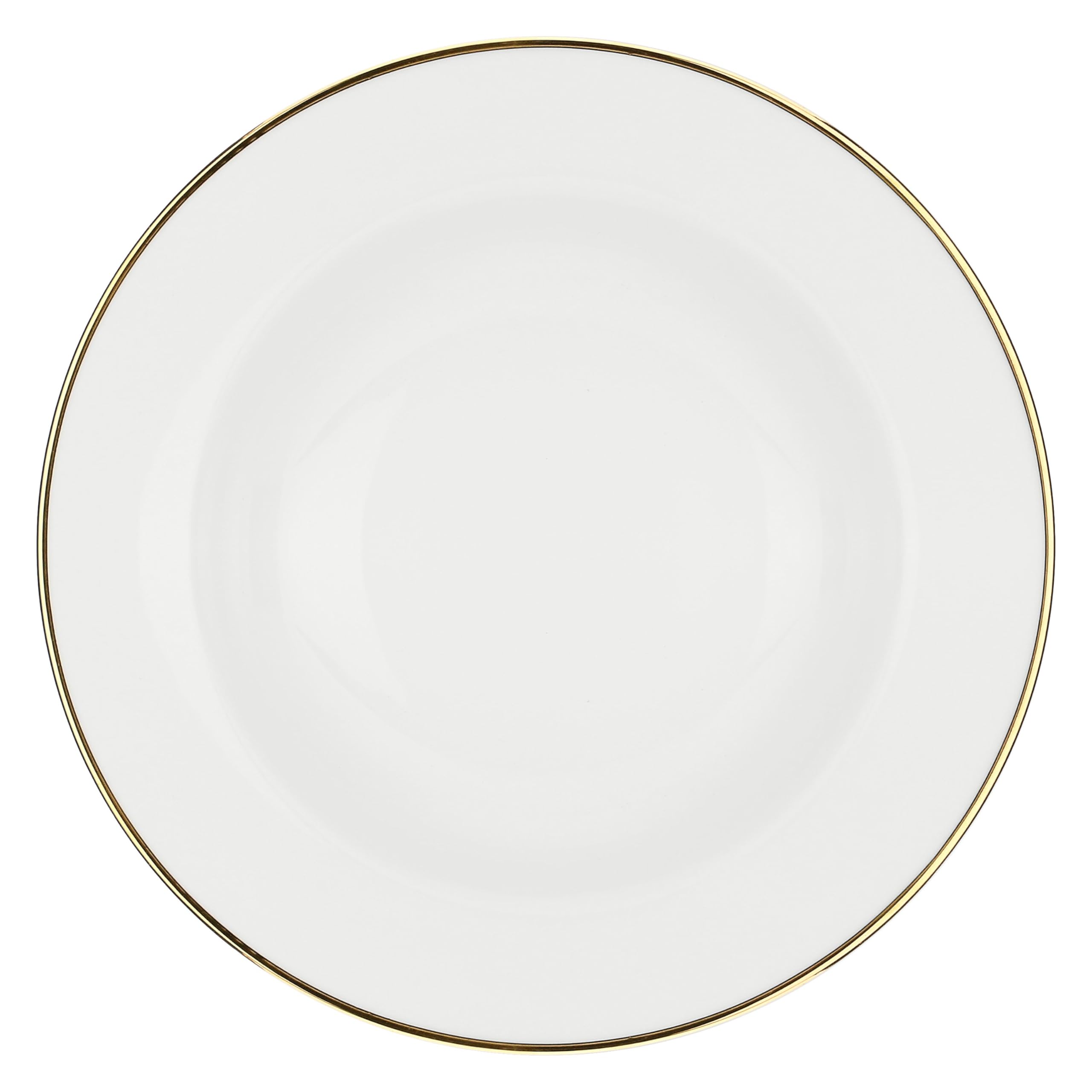 LA PORCELLANA BIANCA - Piatto Fondo Falda in porcellana, diametro 25cm, collezione Maestà