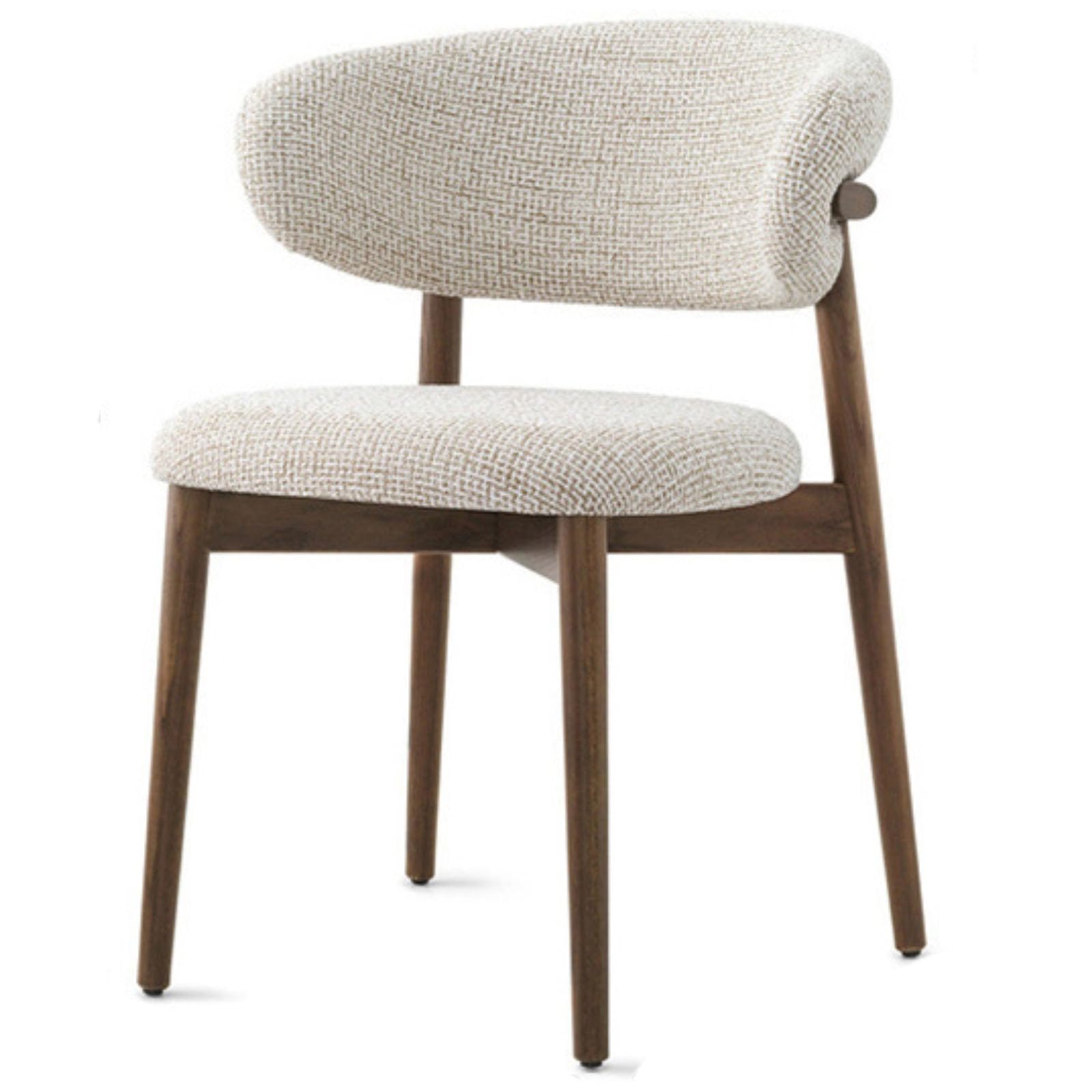 Chaises de salle à manger en bois massif et velours chic