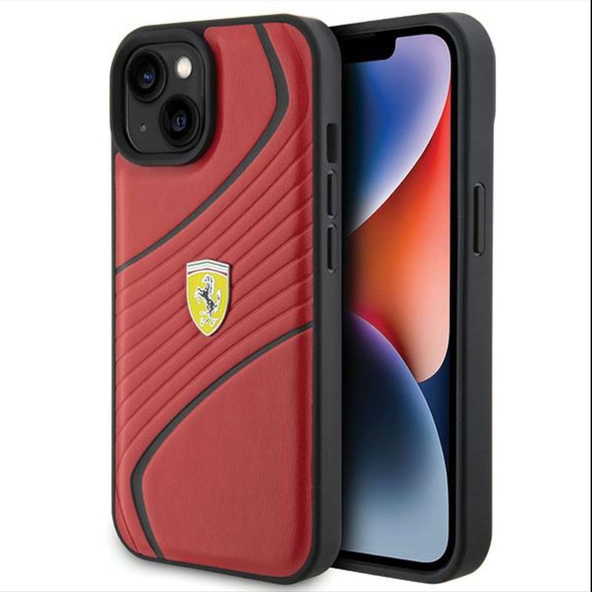 Ferrari Fehcp14Xsibbk Iphone 14 Pro Max6,7 Czarny/Black Hardcase Silicone Metal Logo