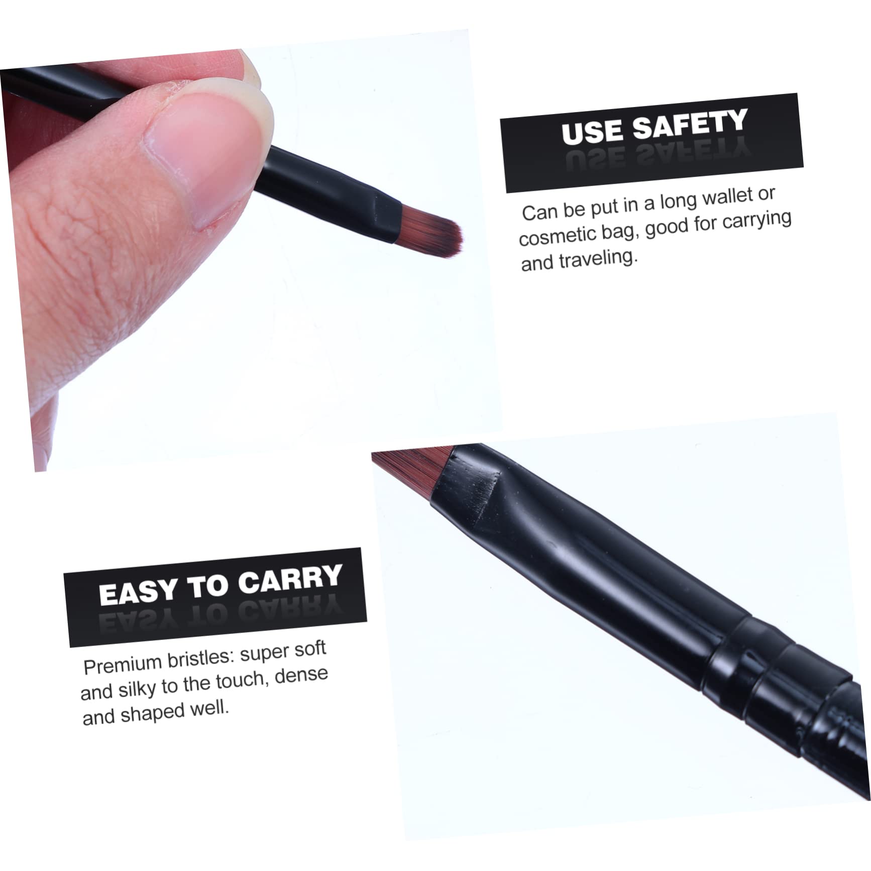SHERCHPRY 50pcs Lip Brush Applicator Portable Lip Makeup Tools for Daily Use Professional Beauty Salons Home Flexible Design Shade
