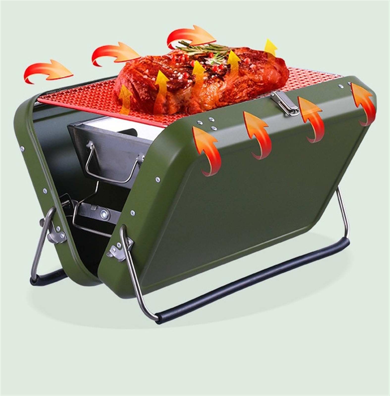 Grill Kempingowy Zewnętrzny Grill Węglowy Grill Grill Ze Stali Nierdzewnej Przenośne Składane Narzędzia Grill Imprezy Grillowe