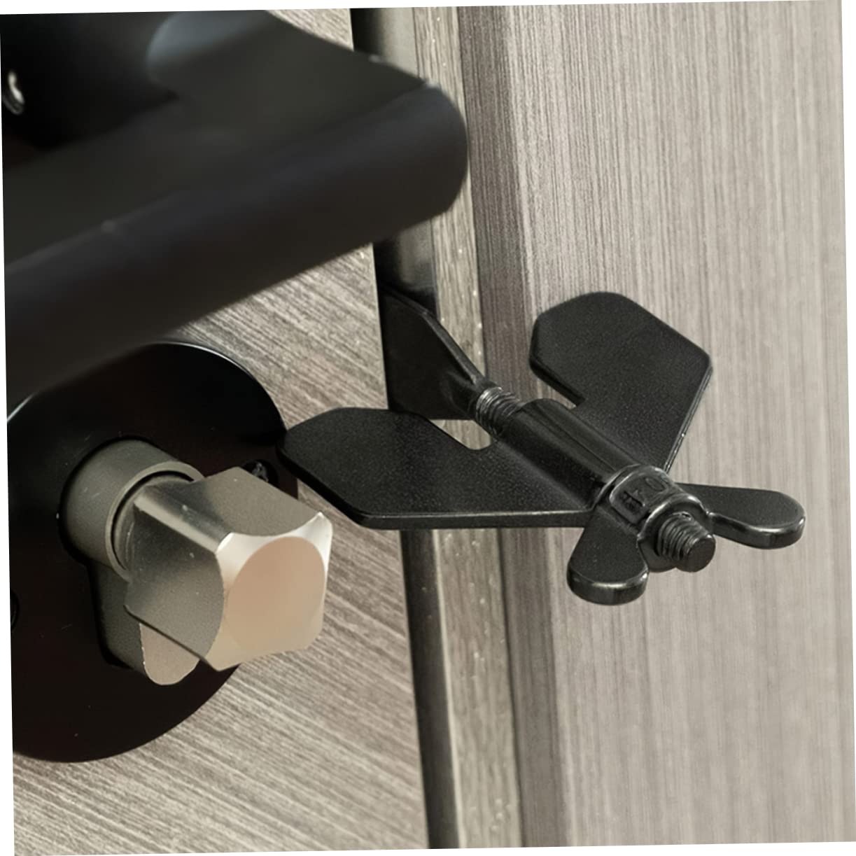 Operitacx 5 Pièces Bloqueur de Porte Portable Dispositif de Sécurité pour Appartement et Voyage Verrou de Porte Pratique et Compact