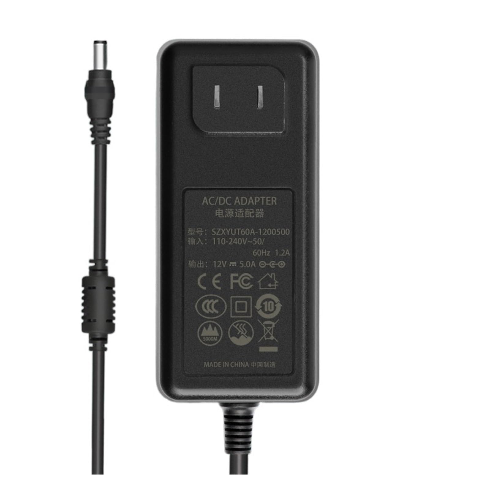 Adaptateur secteur 12V 5A prise murale de 60W pour alimentation - 6