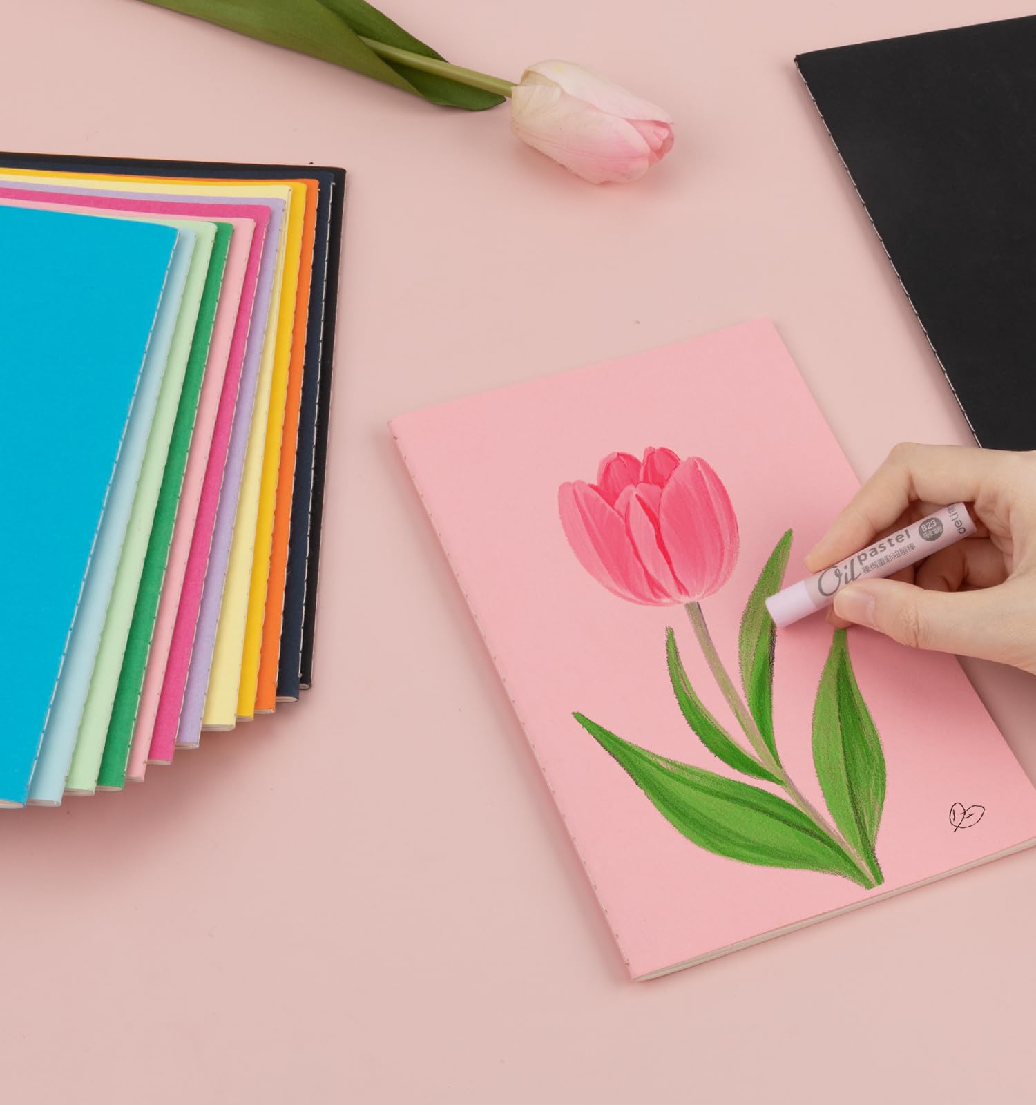 ALKALO Confezione da 24 quaderni colorati a righe per scrivere, diari, libri di composizione formato A5, 20 x 14 cm, 60 pagine, 30 fogli per schizzi, per ufficio, scuola, viaggi (confezione da 24