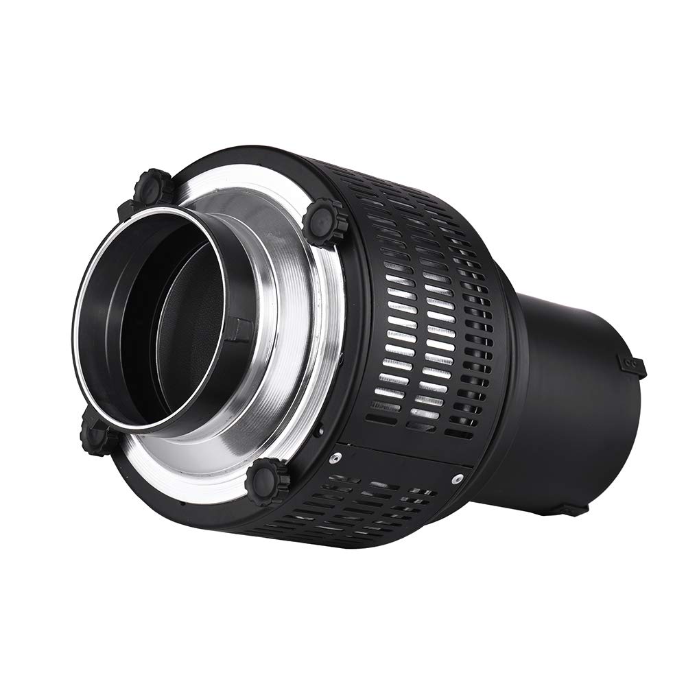 Mount Spotlight Conical Optical Snoot Kit, Fotostudio-Beleuchtungszubehör mit 5 Modellierungsfilmen und 5 Farbfiltern, Kompatibel für die Fotografie
