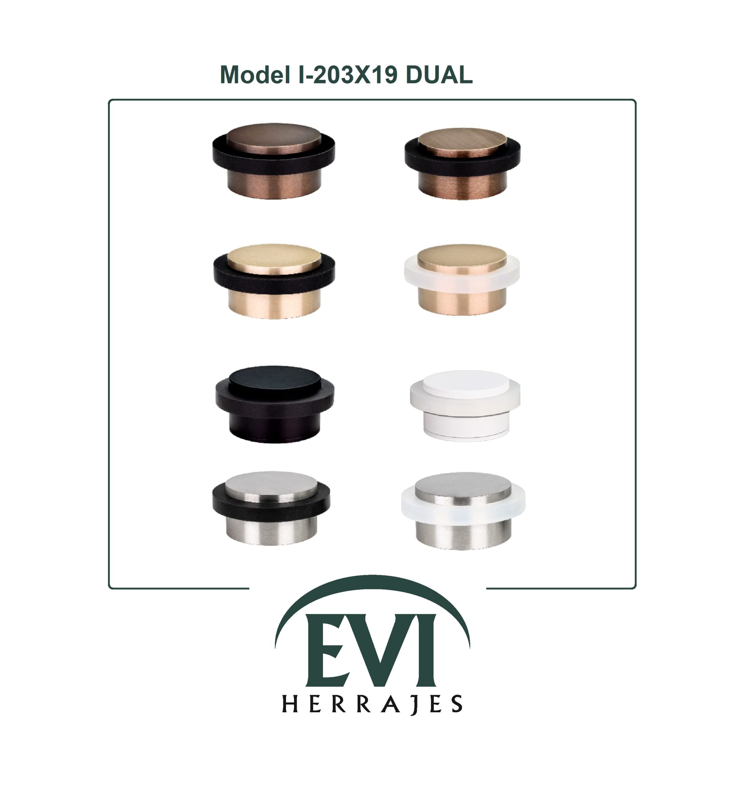 EVI Türstopper I-203/35x19 - Leiser Türschutz Aus Edelstahl