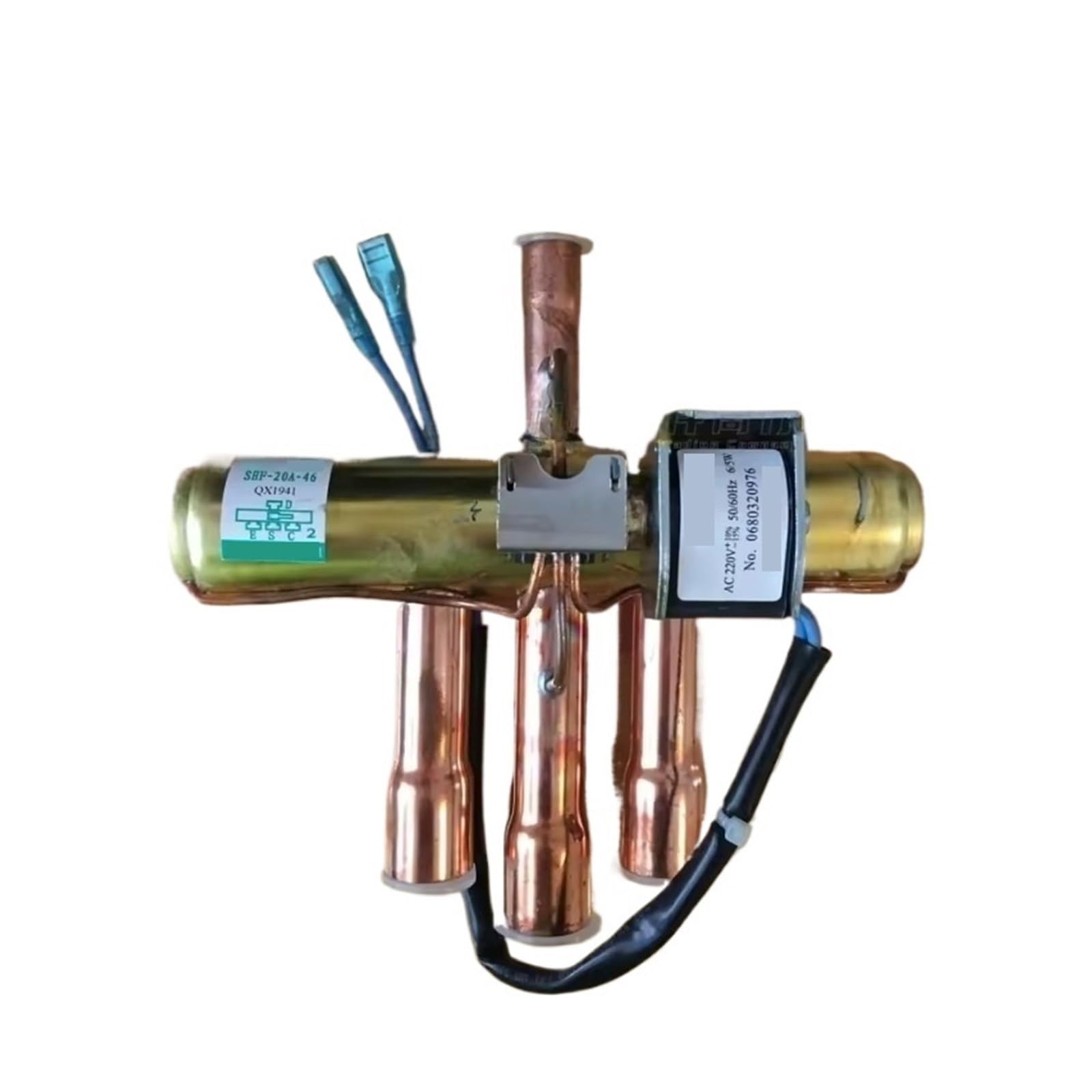 Válvula solenoide de inversión de Cuatro vías | 8/10/12 HP Aire acondicionado Aire Energía Bomba de calor Accesorios de intercambio de calor(Type6)