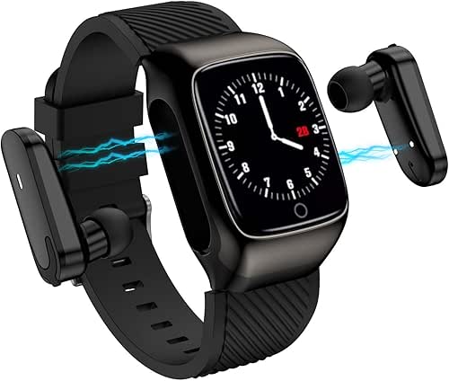 Smart Watch with Dual Wireless Earbuds 2 in 1 ,