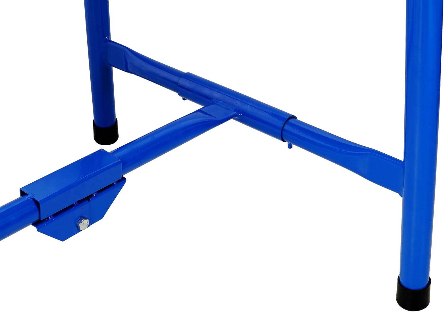 Folding Workbench, Portable Work Table and Shop Bench, 660 lb Capacity, 47 x 24.5 in Wooden Top on Steel Frame, Foldable Design for Garage DIY Woodworking, Blue