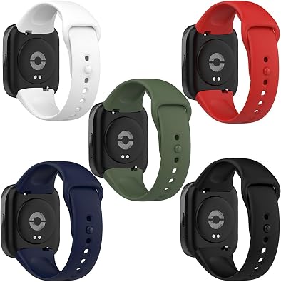 XIHAMA Bands Compatible with Xiaomi Redmi Watch 3 Active, Silicone Watch Strap Replacement Compatible with Xiaomi Redmi Watch 3 Lite Smartwatch Band
