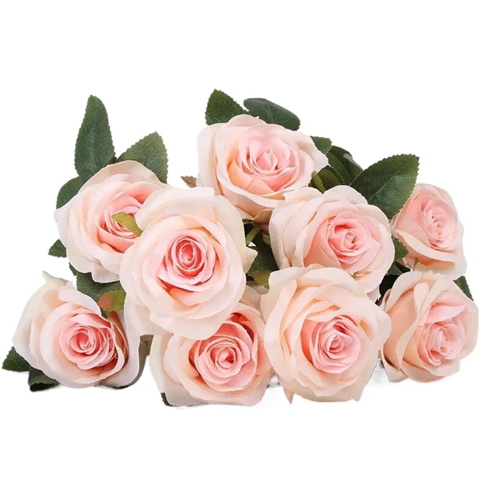 Dcrxz Artificial Flowers 3pcs Silk Rose Artificial Flowers Bouquet Wedding Garden Home Party Wedding Decoration(Pink)
