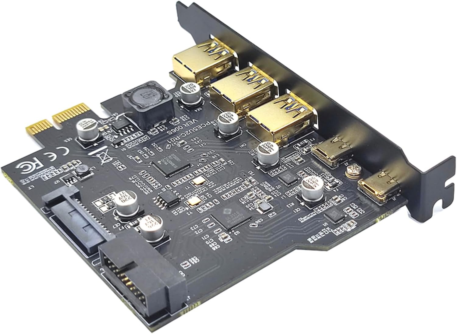 Type-C USB 3.2 Gen2 Cards with USB3.1 Connectors and Power - Your Device USB PCI Board