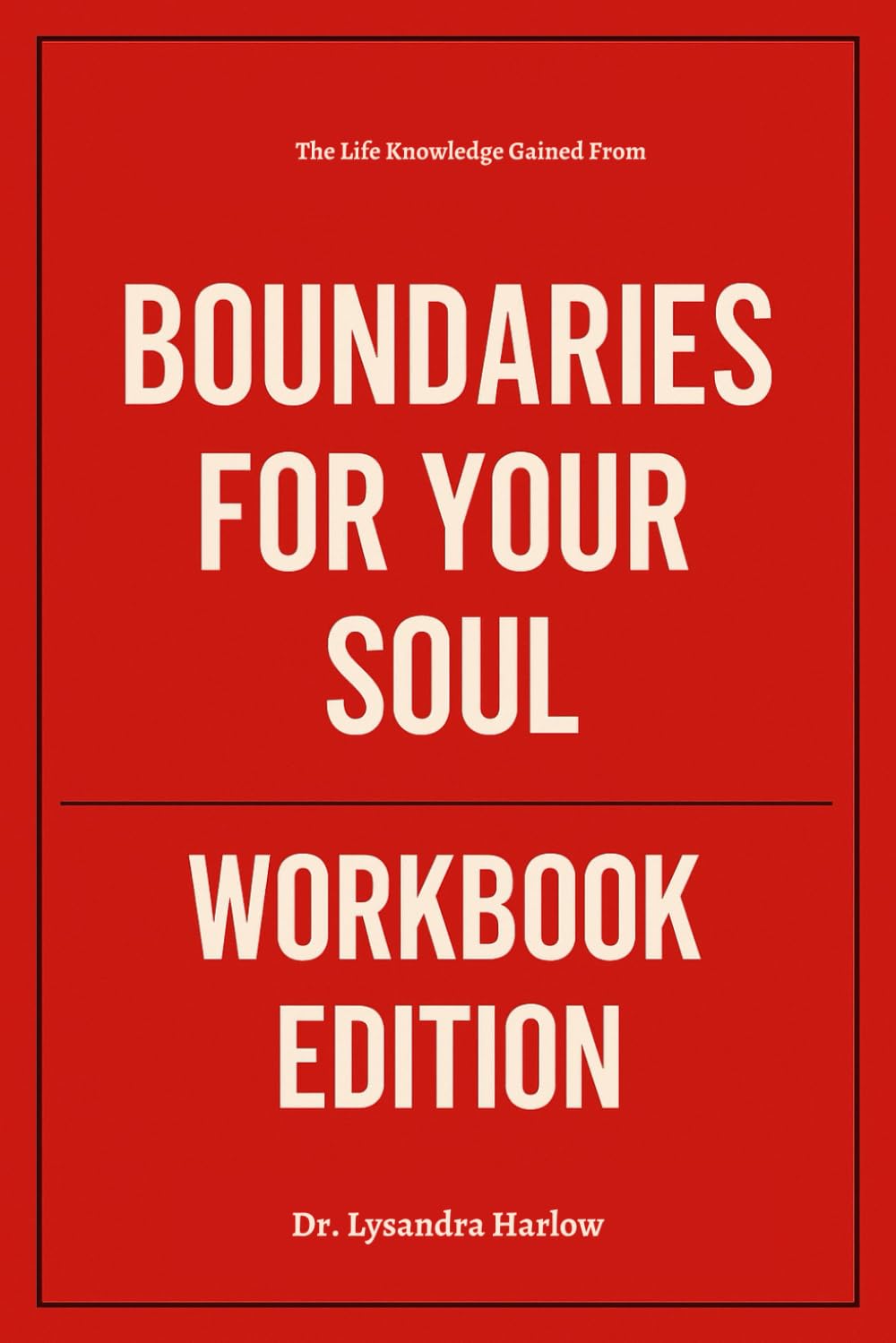 The Life Knowledge Gained From Boundaries for Your Soul Workbook Edition