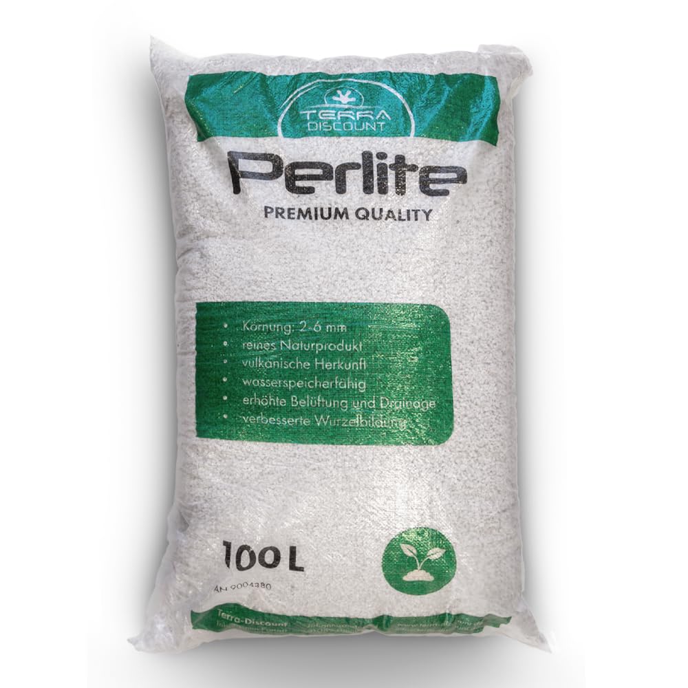 Perlite 100 Liter für Pflanzen/Garten - Perlit dient zur Wasserspeicherung, Bewurzelung oder Anzucht - Hervorragend zur Boden-, Substratverbesserung und Bodenbelüftung