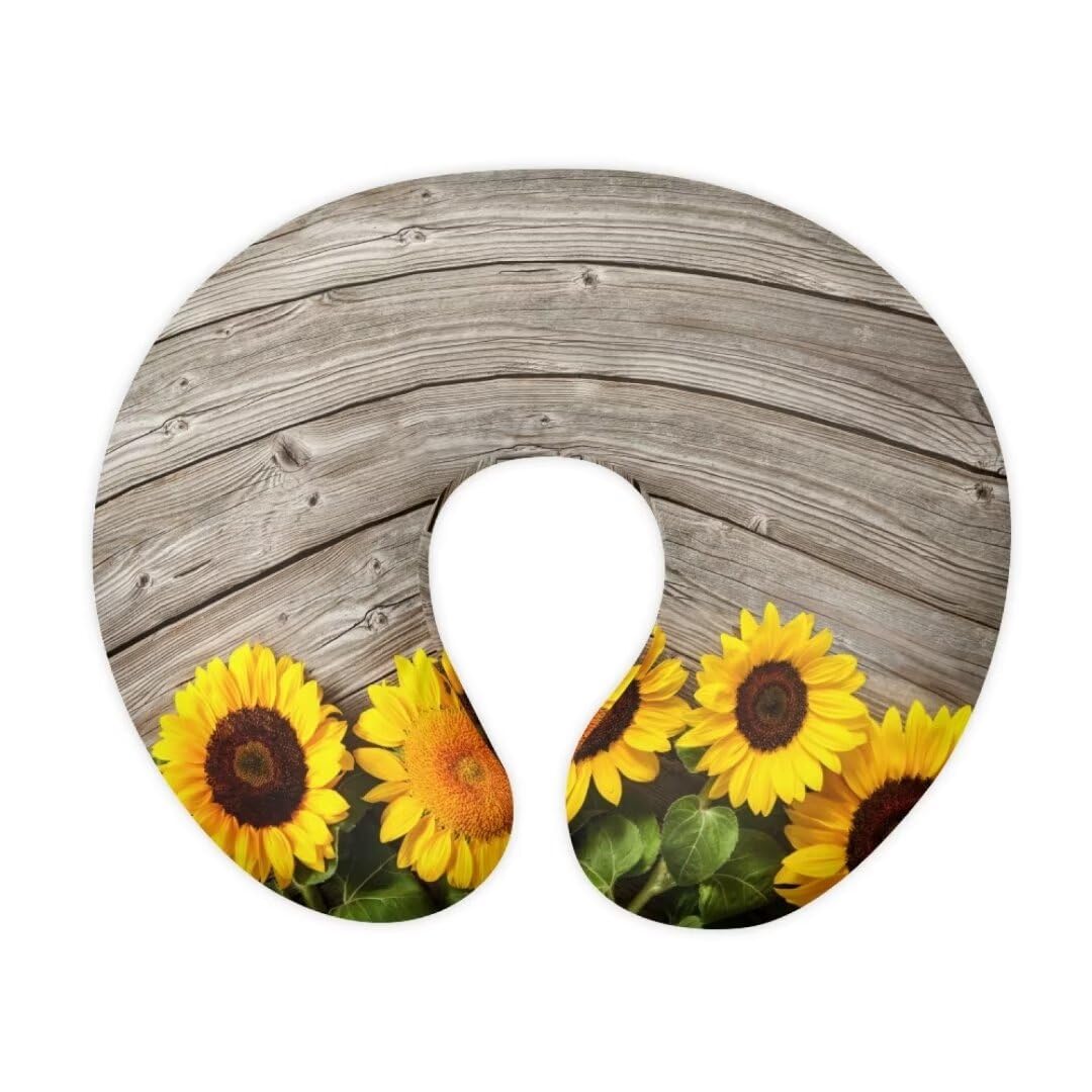 Jeiento Yellow Sunflower Wood Nursing Pillow Covers Skin-Friendly Pillowcase Snug Nursing Pillow Cover Slipcover for Infant & Baby,Gift for Wife
