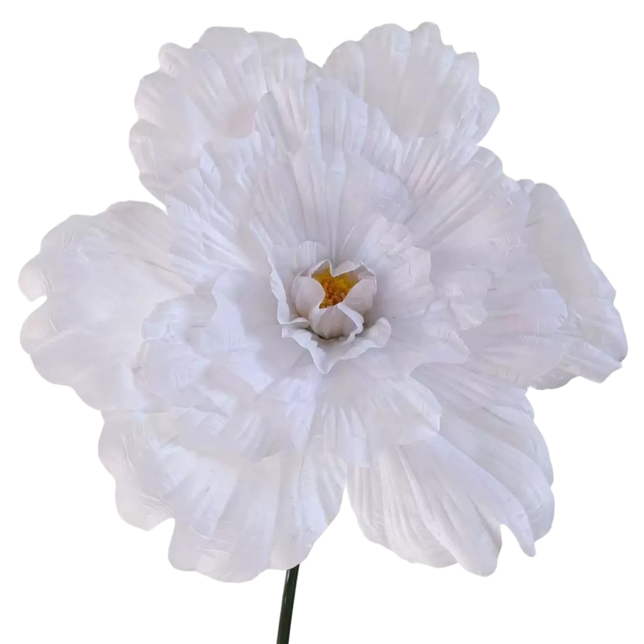 Takingup Tissue Paper Flowers Giant Paper Flowers Large Artificial Peony 23.6 Inch Flower Bouquet for Wedding Welcome Wall Decor Event Photo Props White