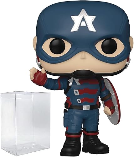 POP Marvel: Falcon y el Soldado de Invierno - John F. Walker como Capitán América Funko Pop! Figura de vinilo (paquete con funda protectora