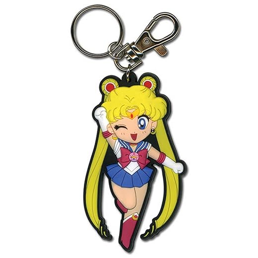 Great Eastern Entertainment Sailormoon SD Sailor Moon PVC Keychain,Multi-colored,2"