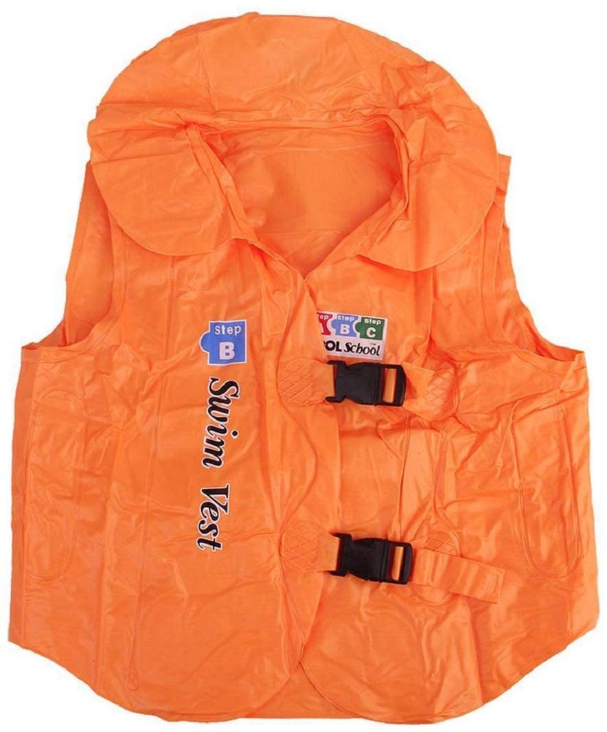 AVDHI Inflatable Swim Vest Safety Jacket, Children Aid Floater Life Vest, Life Saving Swimming Guard for Kids - Multicolor 4