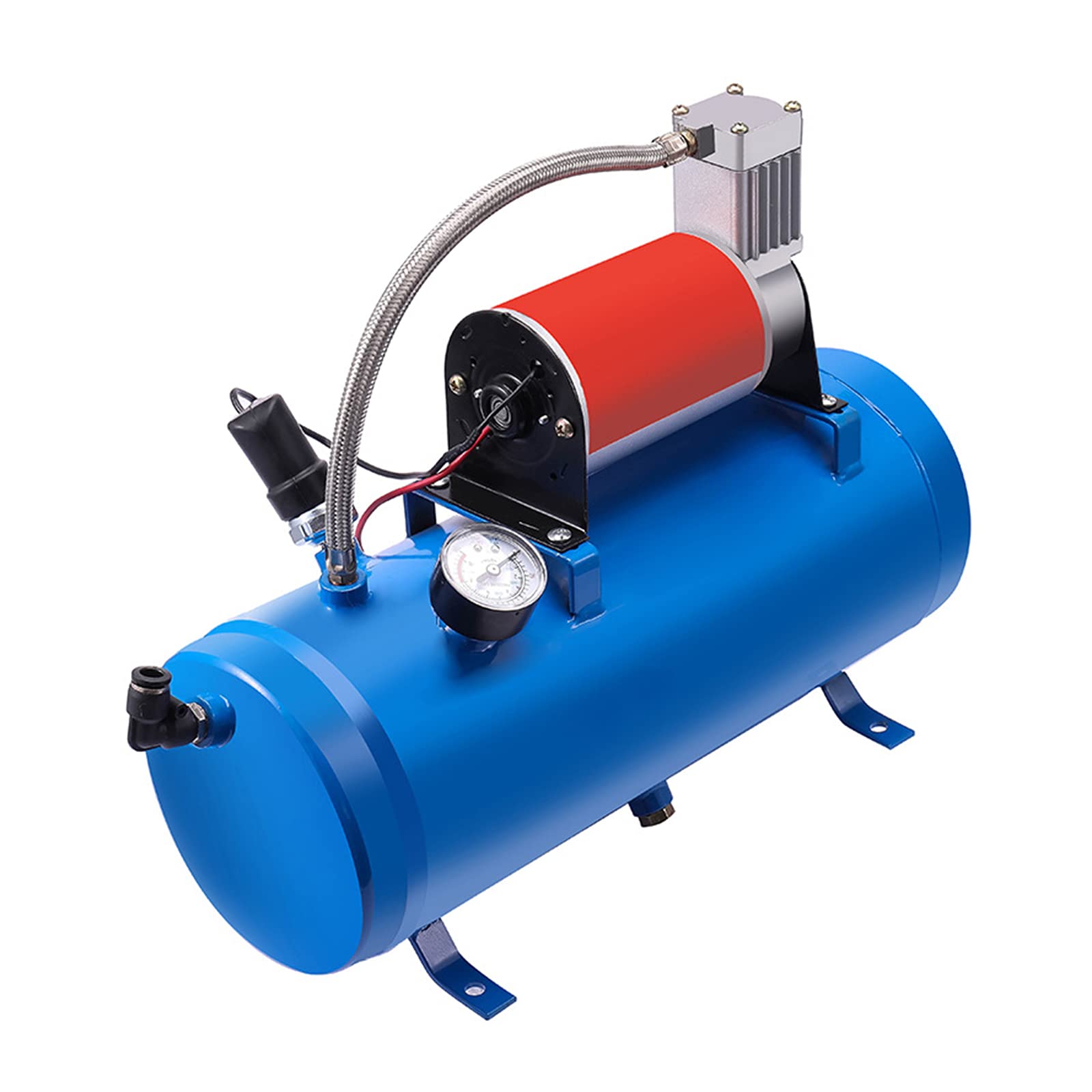 Trumpet Juego de altavoces para camiones, compresor portátil, tanque de aire, compresor de aire, depósito de bomba para coche, compresor de aire comprimido, tanque de aire portátil, bomba de