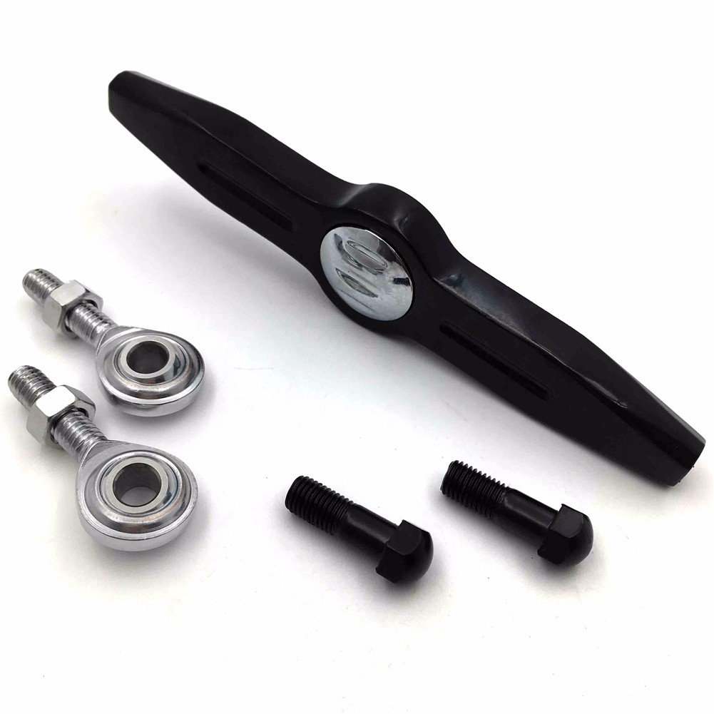 Amazon.com: SMT-Black w/Chrome Groove Short Gear Shift Linkage