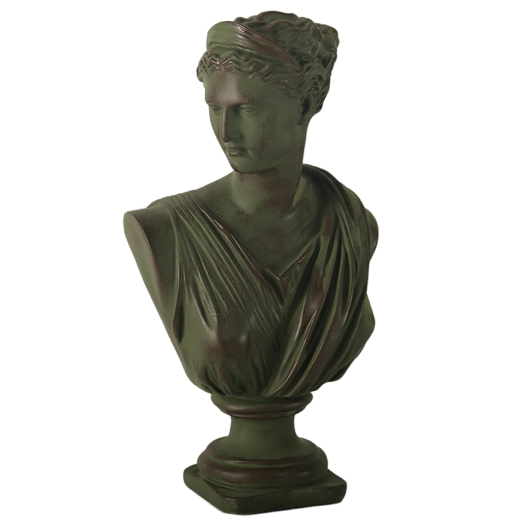 Statue grecque en résine de Diana buste idéal pour croquis pratique