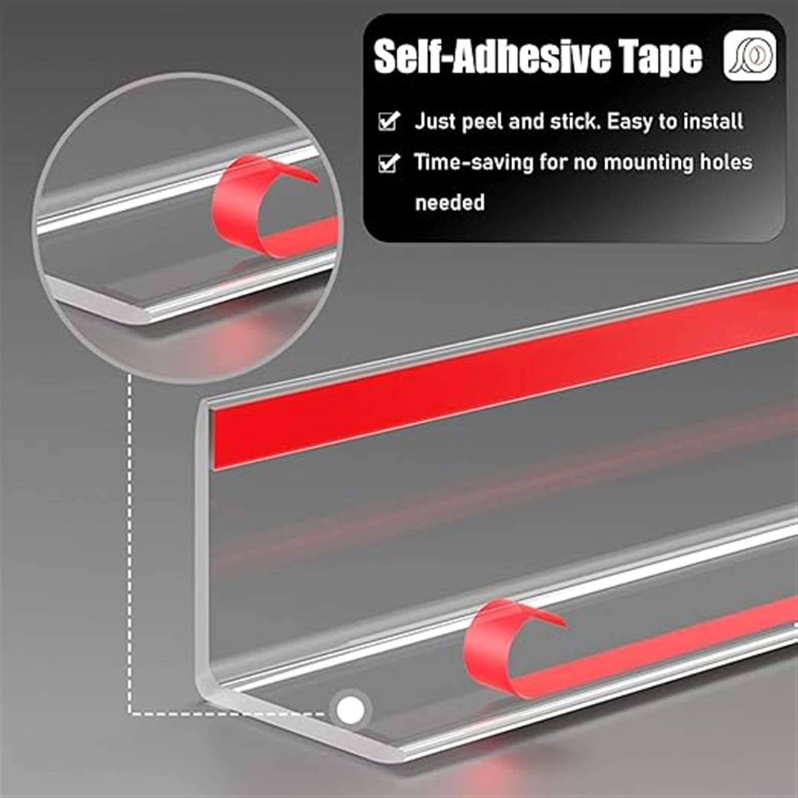 Alfombrillas protectoras, Tira de moldura esquina transparente(W 4cm/1.57in,200cm/78.7in)