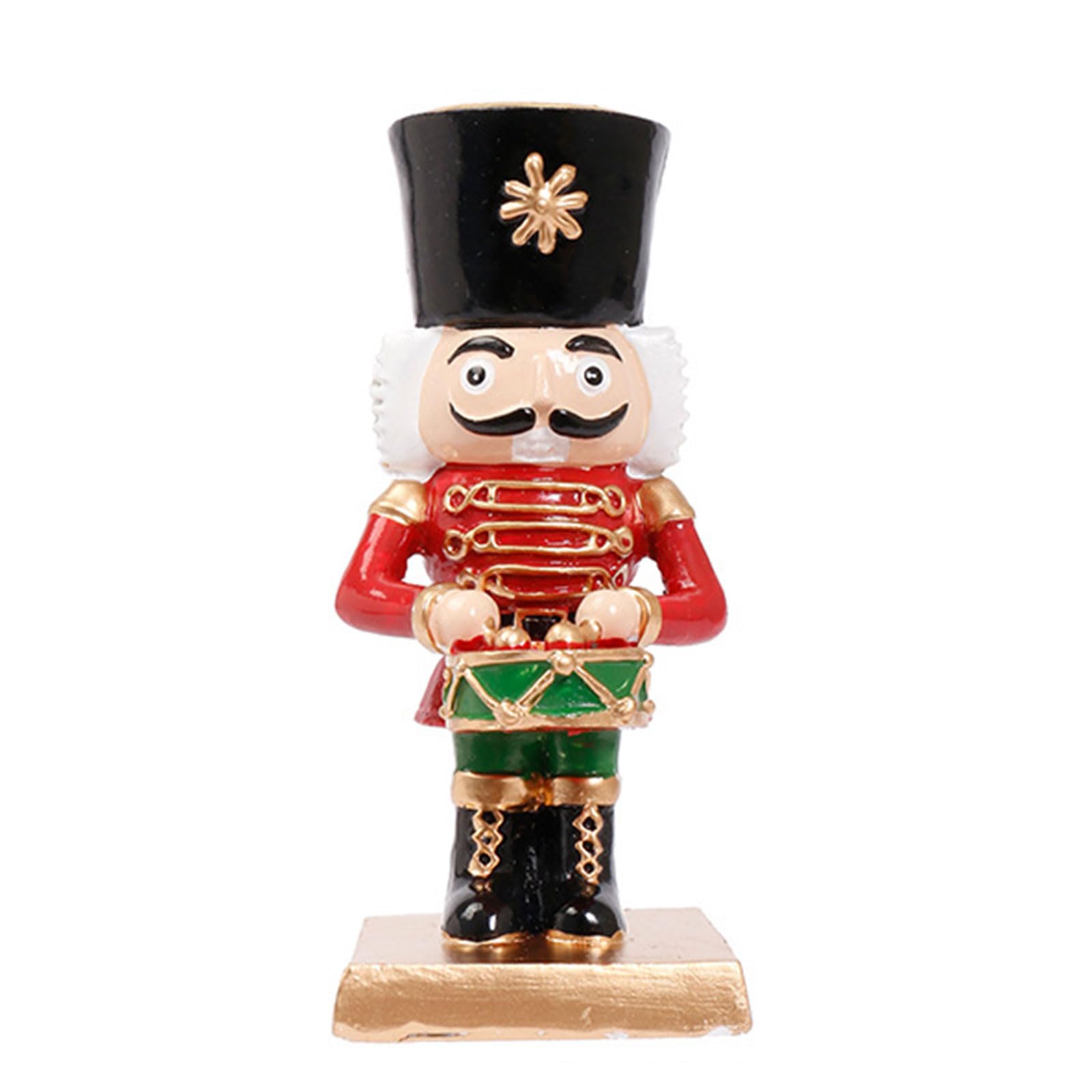 YROHGKPN Christmas Nutcrackers Figure Holder Xmases Figure Decors Table Ornament Wooden Soldier Nutcrackers Decorations Lightweight Resin Cartoon Soldier Candlestick