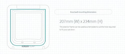Miniatura 6 de Puerta para perros SureFlap con microchip , Blanco