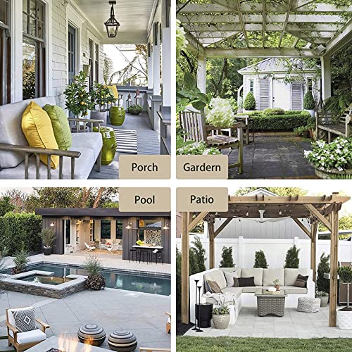 HBLIGHT Waterproof Outdoor Patio Curtains - Custom Sunshade Blackout Thermal Insulated Curtains Rustproof Grommet Top Privacy Garden Curtain for Indoor Porch Gazebo Pergola Canopy- 1 Panel 24 Colors - Image 7