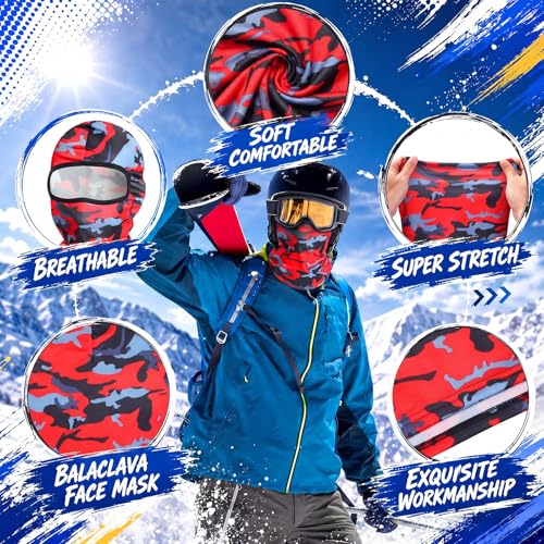 Image of Funtery 94 Pcs Balaclava Ski Mask Full Face Mask for Men Women UV Protection Breathable for Summer Cycling Outdoor Sports