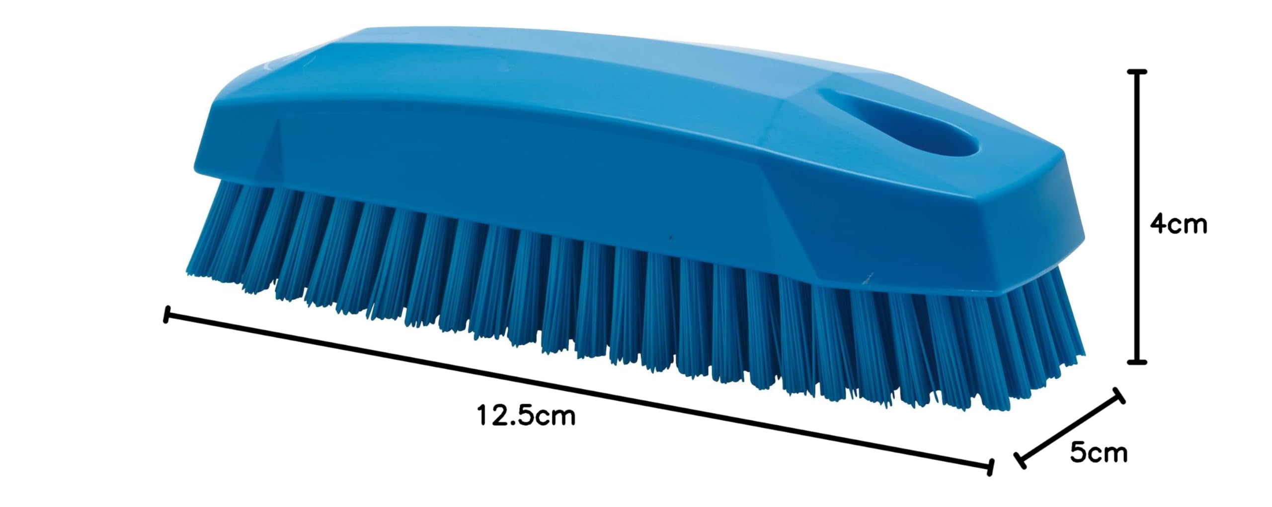 Vikan Hygiene 64403 Spazzolino Unghie S, Duro, 130 mm, Blu