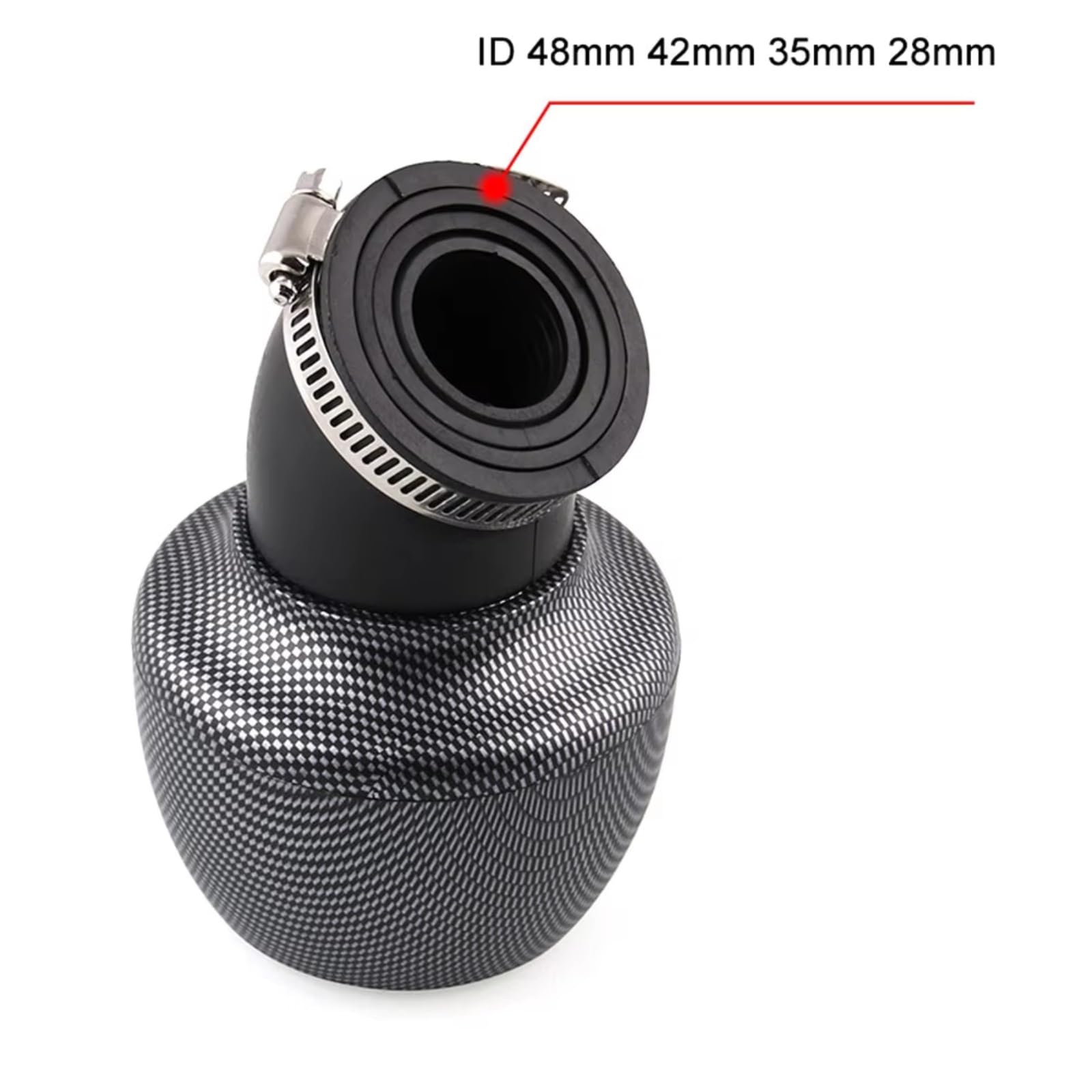 Se Adapta Todos Los Filtros Aire Universales Motocicletas 28/35/42/48 Mm Ciclomotores,Scooters,Motos Vehículos Todo Terreno 50/200 Cc Aire Motocicleta Limpiador(28-48mm Universal)