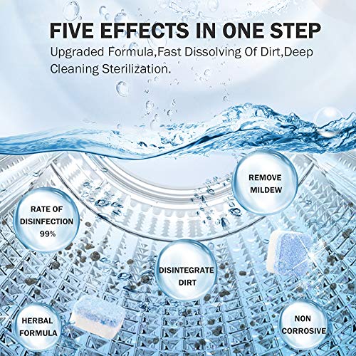 Pulitore per Lavatrice,Detergente effervescente