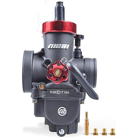 NIBBI Racing Performance Motorcycle Carburetor PE28mm 150CC Carburetor 28mm With Carburetor Jets Fit Honda Yamaha Suzuki Kawasaki Motorcycle Scooter