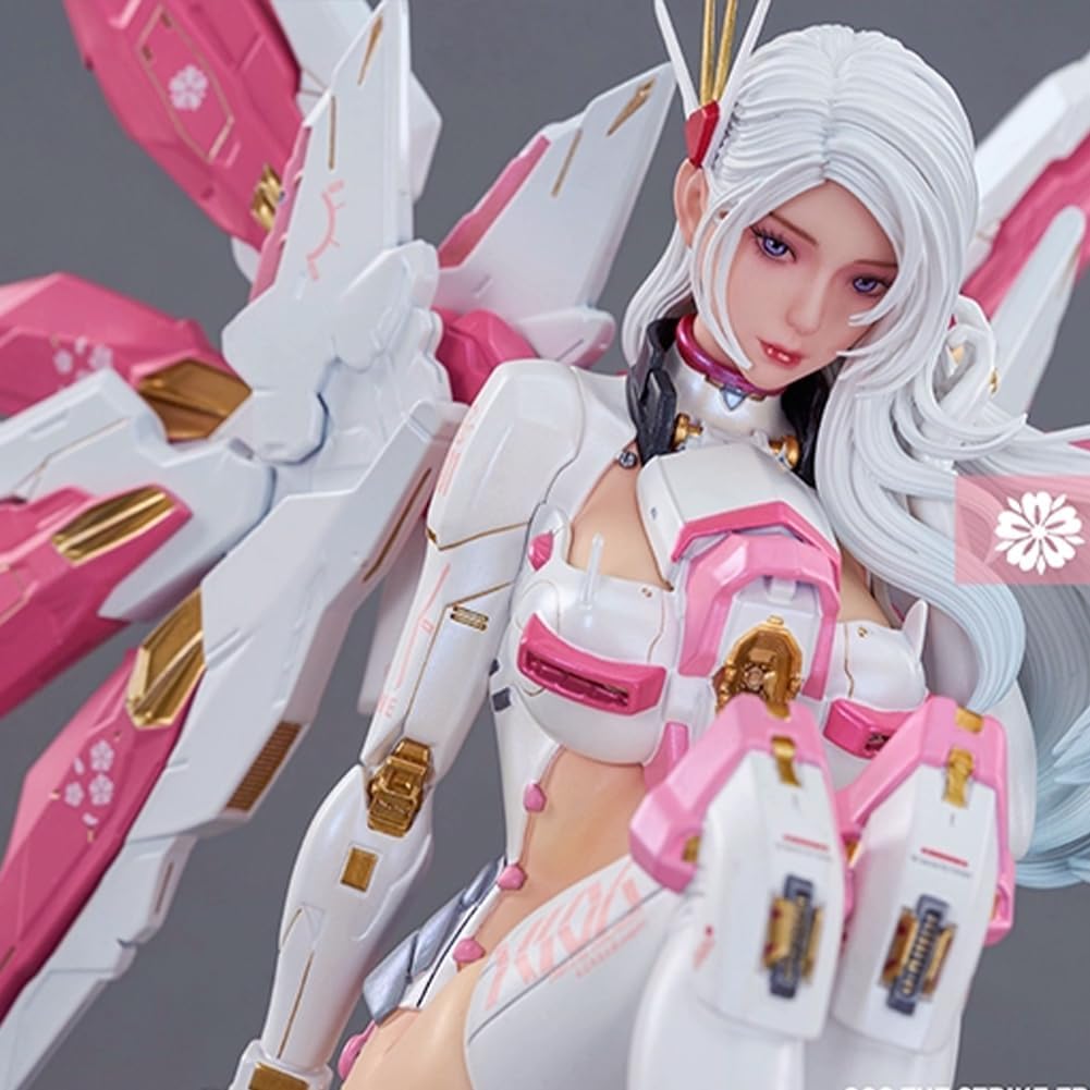QAHEART Anime Illustration Girl Figure Statue of The Mechanical Girl 38/ Morrigan Aensland Original Art Painting Figure Desktop Ornament