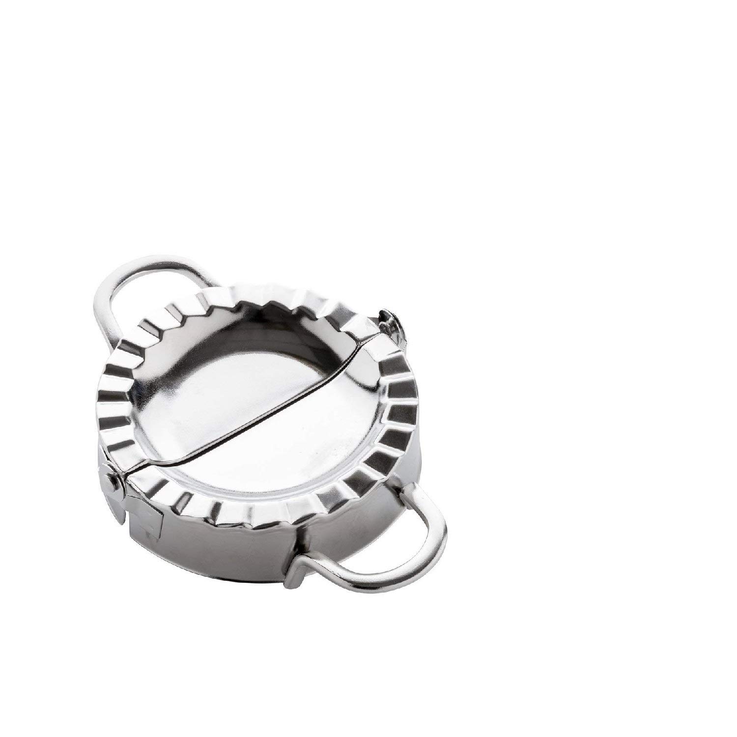 Rocaware Stainless Steel Dumpling Calzone Ravioli Empanada Turnover Pierogi Maker Mold,Pastry Dough Press (M)