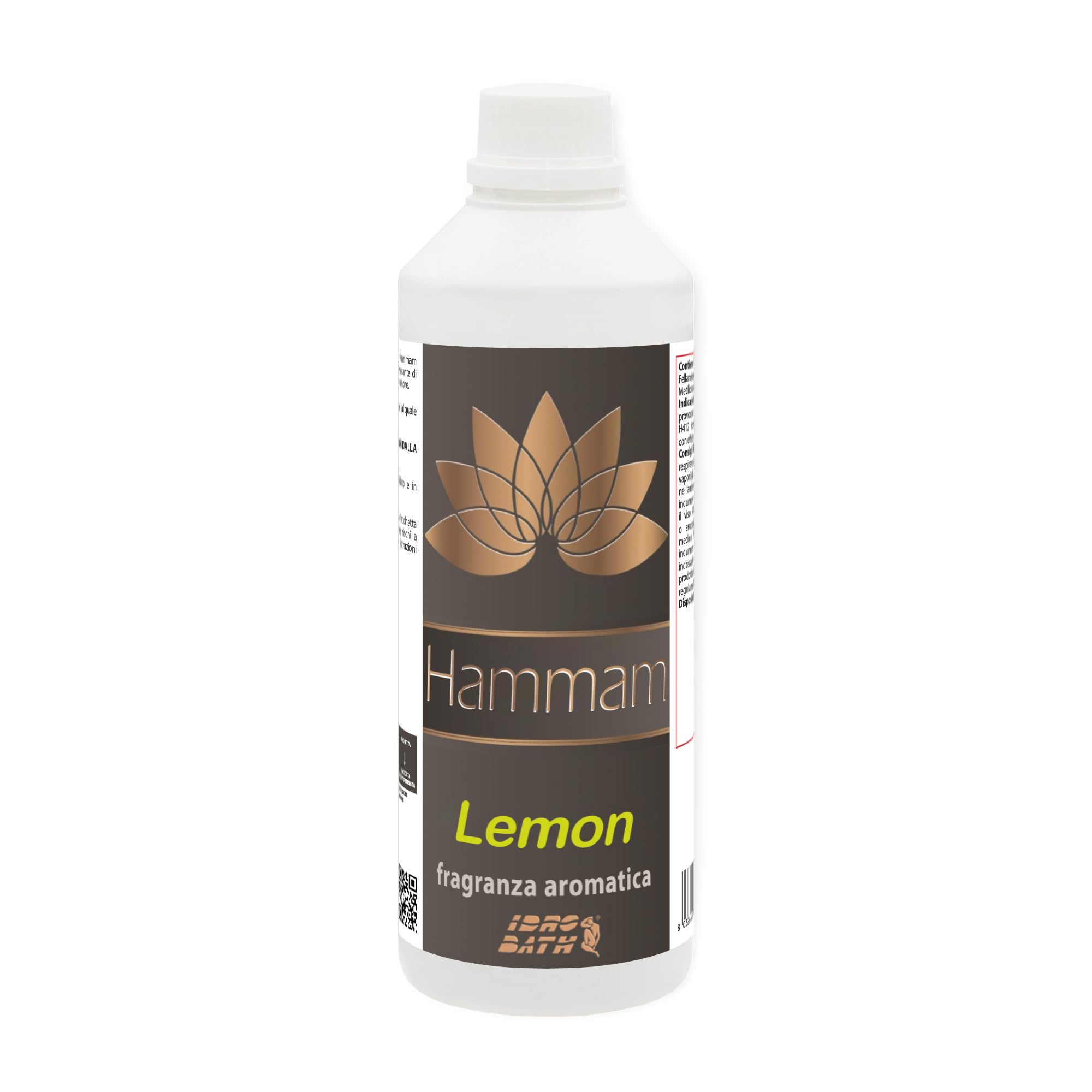 IDRO BATH Kit Assortito di Fragranze Aromatiche e Concentrate per Bagno Turco e HAMMAM (Balsamic, Caribe, Lemon E Vanilla) - 4pz. 500ml cad.