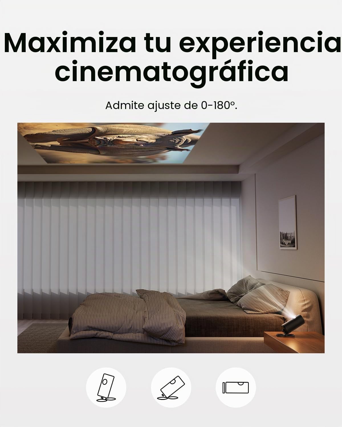 NEBULA Anker - Soporte plegable de escritorio ultra compacto, fácil instalación, rotación de 180 grados, se adapta a la serie Capsule, 200 g, cabe en la funda oficial