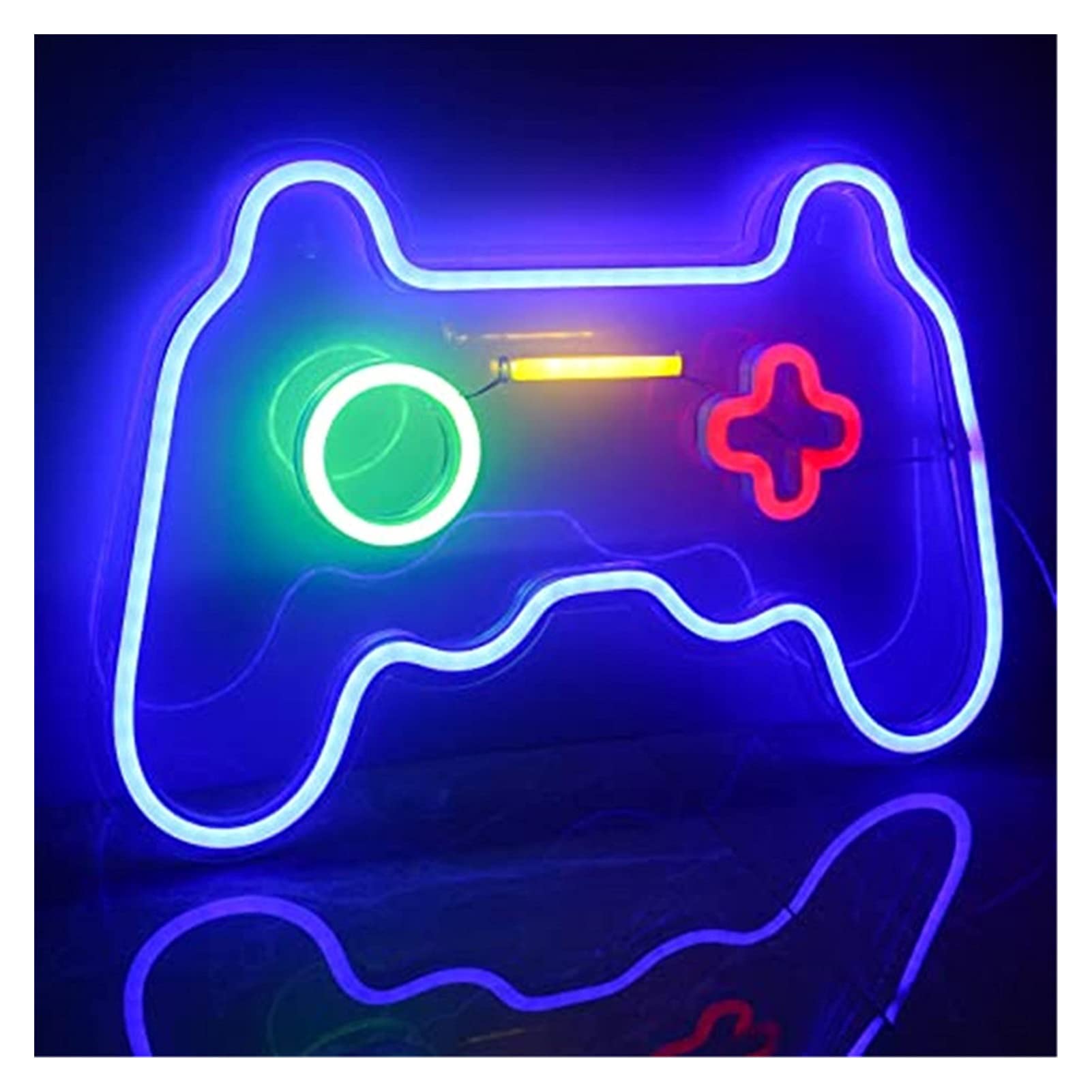 Insegna al Neon Personalizzata Luce Flessibile Led Gioco 3D Maniglia, Arte Acrilica Fatta A Mano Appeso A Parete Sala Videogiochi Lampada Decorativa Per La Decorazione Soggiorno Camera Da Letto (Color