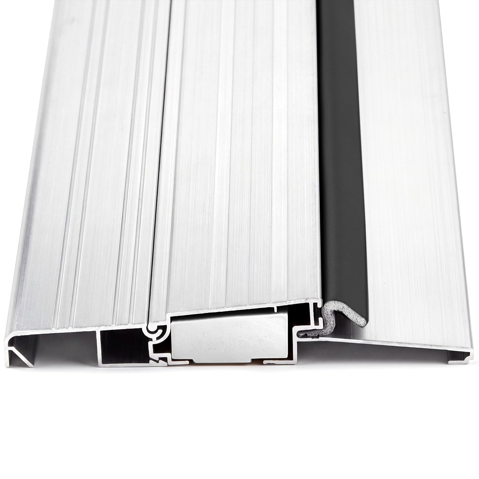 Blulu 36" 6 9/16" Aluminum Exterior Door Threshold Swing Threshold Heavy Duty Aluminum Door Sill Pan for Weatherproof &amp; Easy Install for Residential/Commercial Use (Silver)