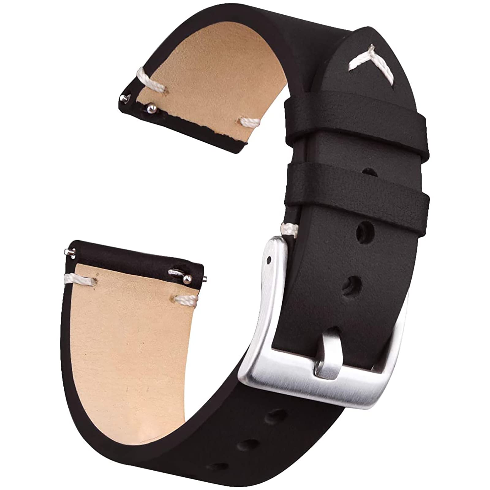 Remplacer bracelet montre usé par sangle cuir authentique vintage - 8