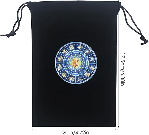 Miniatura 4 de Yimin Tarot Card Bag  Tarot Card Pouch 4.7x6.9 Inch - Reusable Drawstrings Bags for Jewelry, Gift, Wedding Favors, Bags, Party Favors