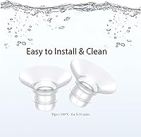 Vista 5 de Inserto de brida de 0.59 pulgadas, 6 piezas, compatible con espectros de brida de 0.59 pulgadas/insertos de brida para Spectra/Momcozy Insertos