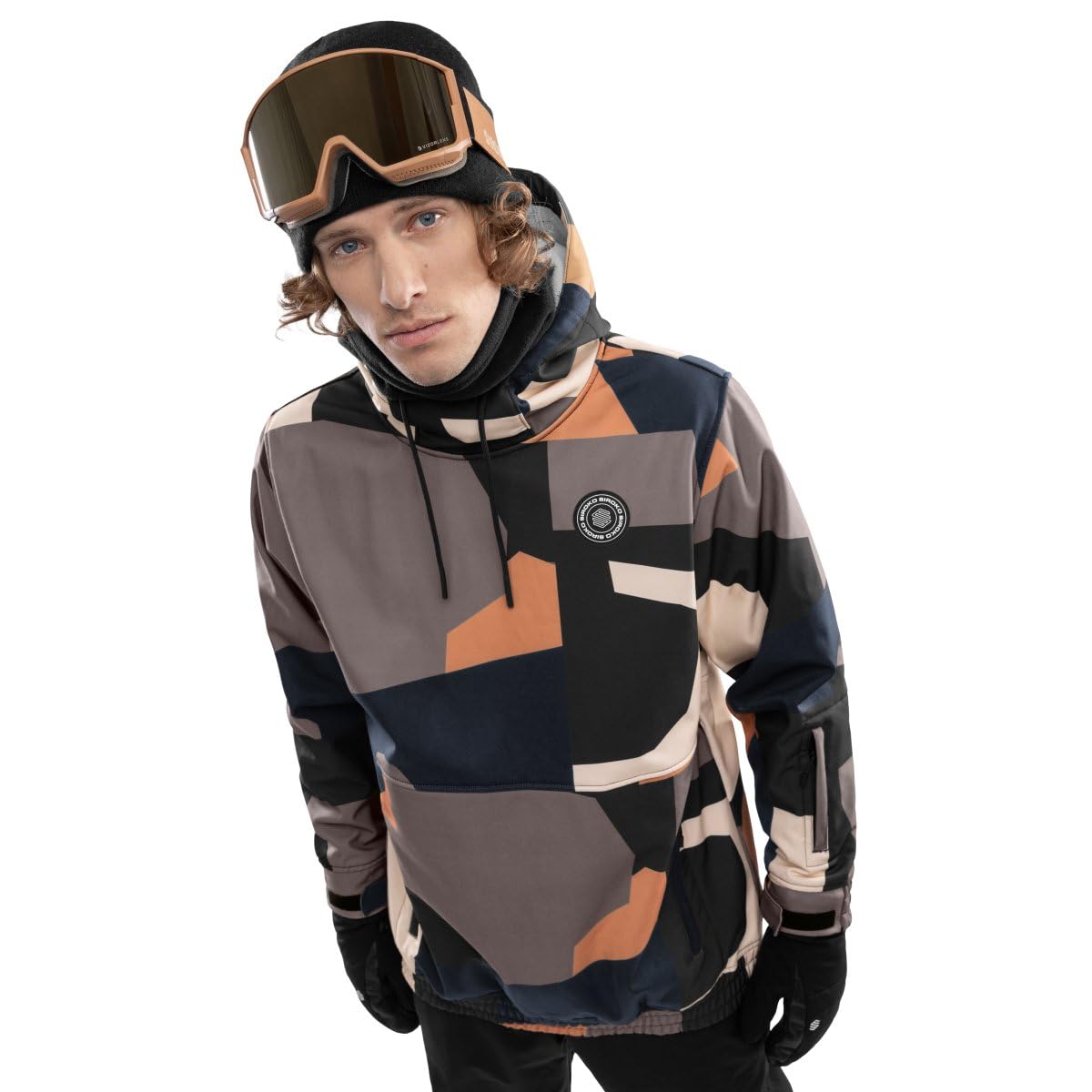 SIROKO - Giacca da Snowboard W1 Sandboard - M - Nero/​Marrone