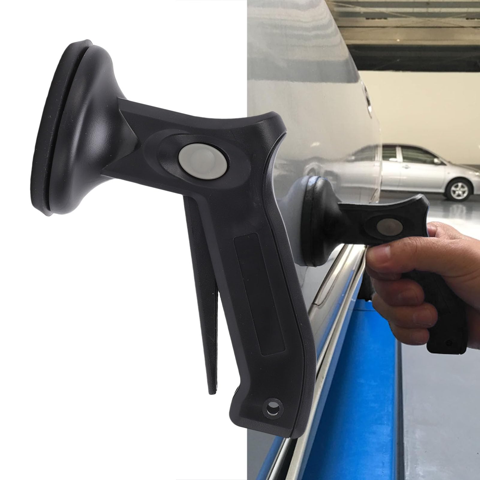 Fockety Ventouse de levage, extracteur compact manuel de 70 mm pour réparation de bosses de carrosserie avec levier de dégagement rapide, ventouse ergonomique à poignée pistolet