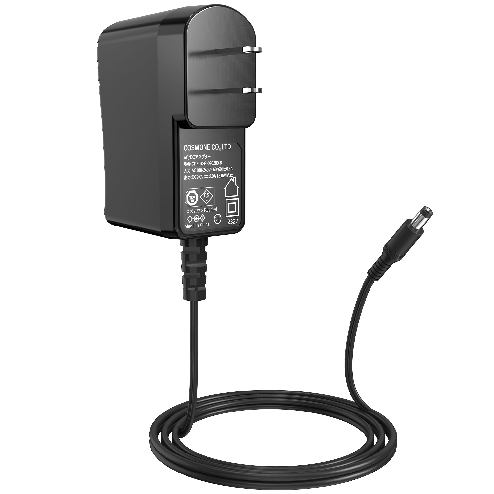 Amazon | ACアダプター 9V 2A 電源アダプター 大手メーカーOEM社製品