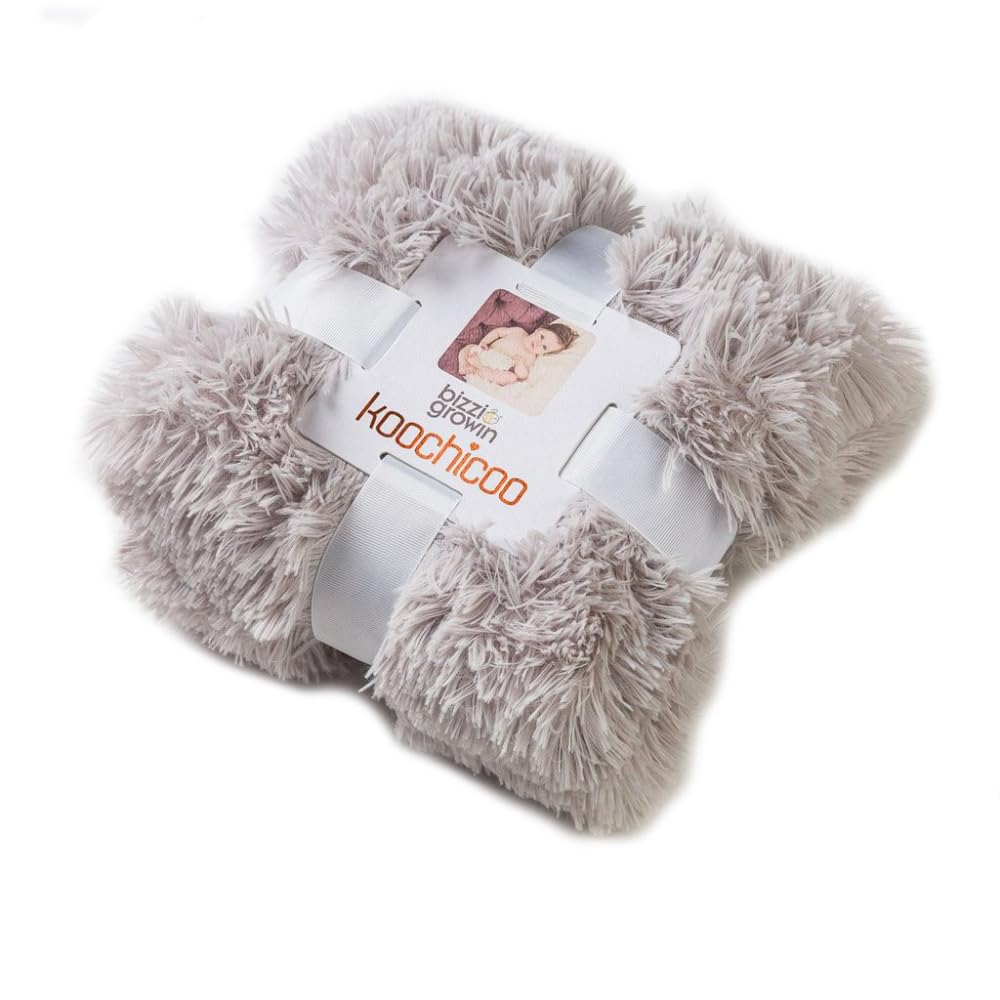Bizzi Growin Koochicoo - Coperta morbida per neonati, colore: Grigio Whisper