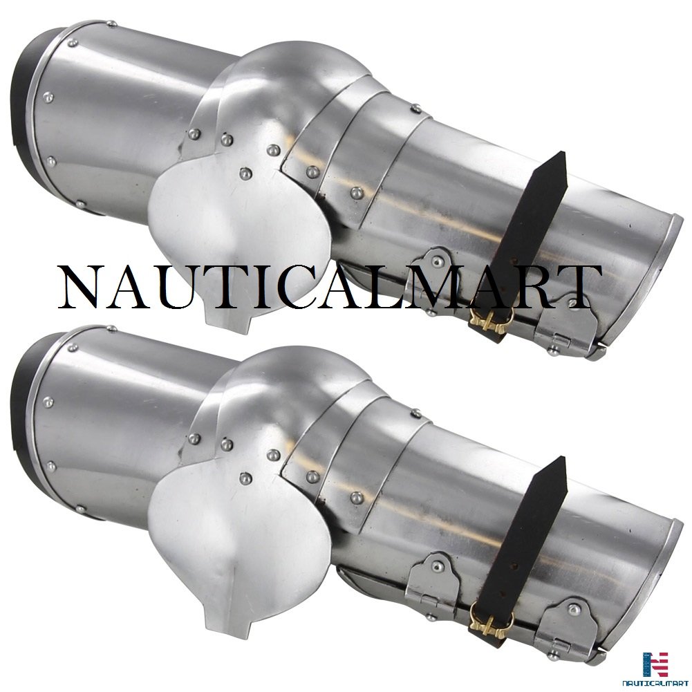 Late 14th Century Calvary 16g Medieval Arm Armor Silver