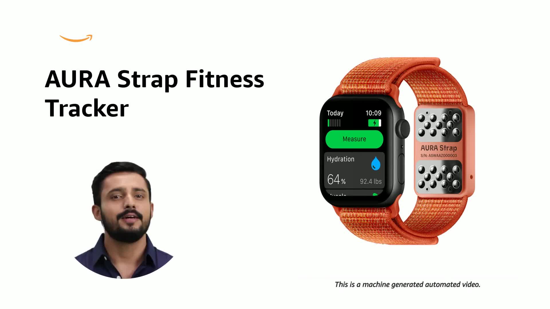 AURA Strap Body Composition and Hydration Level Fitness Tracker 
